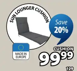 JYSK HOPBALLE Outdoor sun lounger cushion offer