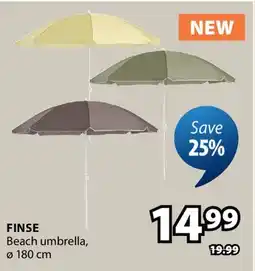 JYSK FINSE Beach umbrella offer