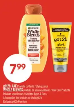 Pharmaprix AXE Styling or WHOLE BLENDS Hair Care Products offer
