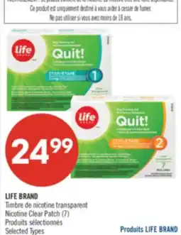 Pharmaprix LIFE BRAND Nicotine Clear Patch offer