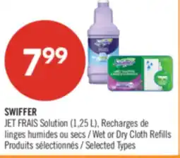 Pharmaprix SWIFFER WET JET Solution (1.25 L), Wet or Dry Cloth Refills offer