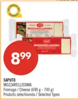 Pharmaprix SAPUTO MOZZARELLISSIMA Cheese offer