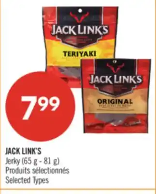 Pharmaprix JACK LINK'S Jerky offer