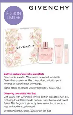 Pharmaprix Givenchy Irresistible 3-Piece Fragrance Gift Set offer