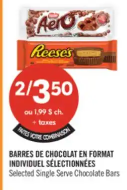 Pharmaprix Selected Single Serve Chocolate Bars offer