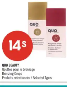 Pharmaprix QUO BEAUTY Bronzing Drops offer