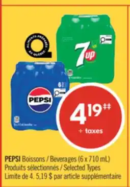 Pharmaprix PEPSI Beverages offer