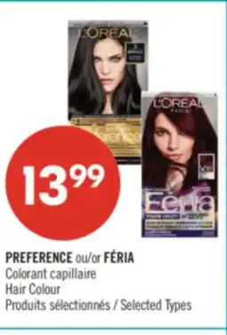 Pharmaprix PREFERENCE or FÉRIA Hair Colour offer