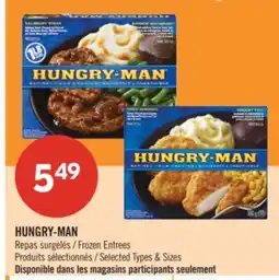 Pharmaprix HUNGRY-MAN Frozen Entrees offer