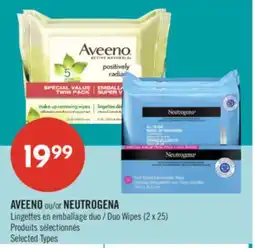 Pharmaprix AVEENO or NEUTROGENA Duo Wipes offer