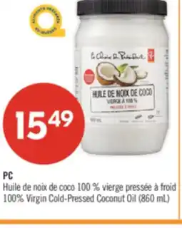 Pharmaprix PC 100% Virgin Cold-Pressed Coconut Oil offer