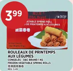 Kim Phat O&C BRAND FROZEN VEGETABLE SPRING ROLLS offer