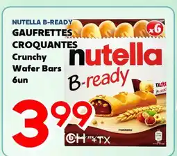 Marche Salaberry NUTELLA B-READY GAUFRETTES CROQUANTES offer