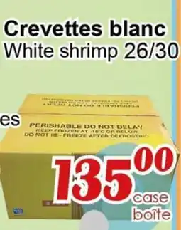 Marche C&T White shrimp 26/30 offer
