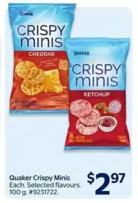 Walmart Quaker Crispy Minis offer