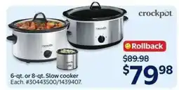 Walmart Crockpot Slow Cooker offer