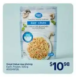 Walmart Great Value Raw Shrimp offer