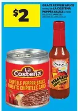 Real Canadian Superstore Grace Pepper Sauce or La Costeña Pepper Sauce offer