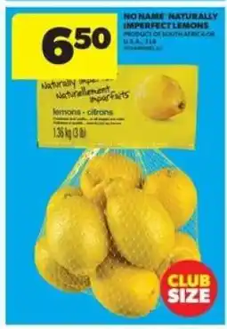 Real Canadian Superstore NO NAME NATURALLY IMPERFECT LEMONS offer