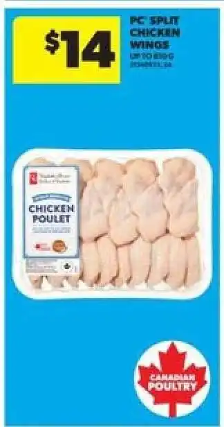 Real Canadian Superstore PC Split Chicken Wings offer