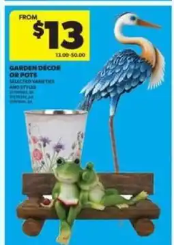 Real Canadian Superstore Garden Décor or Pots offer