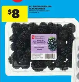 Real Canadian Superstore PC Sweet Karolina Blackberries offer