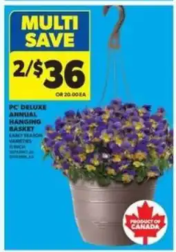 Real Canadian Superstore PC Deluxe Annual Hanging Basket offer