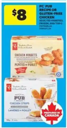 Real Canadian Superstore PC Pub Recipe or Gluten-Free Chicken offer