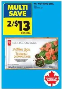 Real Canadian Superstore PC Potting Soil offer