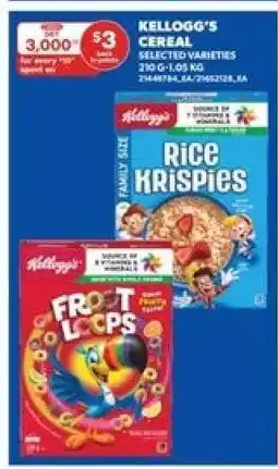 Real Canadian Superstore Kellogg's Cereal offer