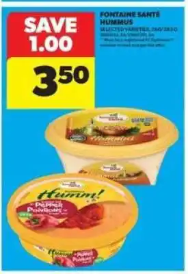 Real Canadian Superstore Fontaine Santé Hummus offer