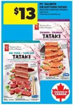 Real Canadian Superstore PC Salmon or Ahi Tuna Tataki offer