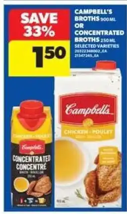 Real Canadian Superstore Campbell's Broths or Concentrated Broths offer