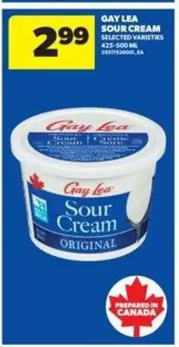 Real Canadian Superstore GAY LEA SOUR CREAM offer