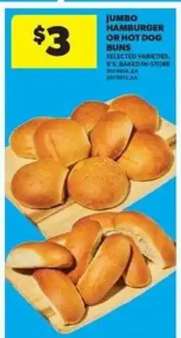 Real Canadian Superstore Jumbo Hamburger or Hot Dog Buns offer