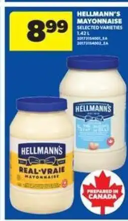 Real Canadian Superstore Hellmann's Mayonnaise offer