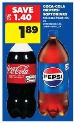 Real Canadian Superstore COCA-COLA or PEPSI SOFT DRINKS offer
