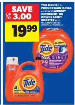 Real Canadian Superstore Tide Liquid, Pods or Gain Flings offer