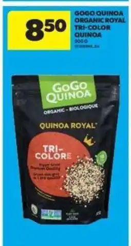 Real Canadian Superstore GOGO QUINOA ORGANIC ROYAL TRI-COLOR QUINOA offer