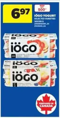Real Canadian Superstore Iögo Yogurt offer