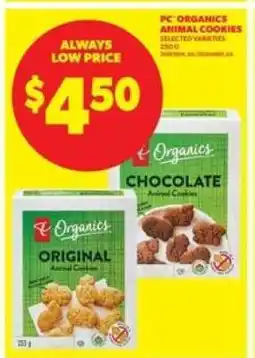 Real Canadian Superstore PC Organics Animal Cookies offer