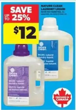 Real Canadian Superstore Nature Clean Laundry Liquid offer