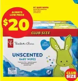 Real Canadian Superstore PC BABY WIPES offer