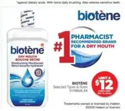 Real Canadian Superstore BIOTÈNE DRY MOUTH MOUTHWASH offer