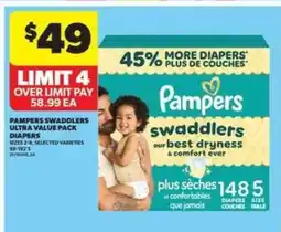 Real Canadian Superstore Pampers Swaddlers Ultra Value Pack Diapers offer
