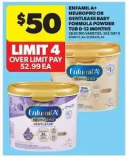 Real Canadian Superstore Enfamil A+ NeuroPro or Gentlease Baby Formula Powder offer