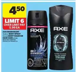 Real Canadian Superstore AXE Deodorant or Body Wash offer
