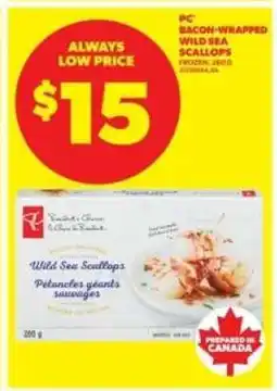 Real Canadian Superstore PC Bacon-Wrapped Wild Sea Scallops offer