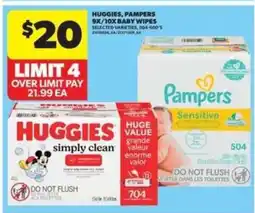 Real Canadian Superstore Huggies, Pampers 9x/10x Baby Wipes offer