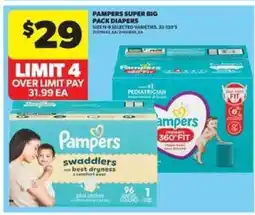 Real Canadian Superstore Pampers Super Big Pack Diapers offer